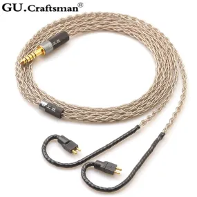 GUCraftsman 6N Silver Upgrade Cable for FitEar MH334 MH335DW togo334  Private 223  Private 333 F111