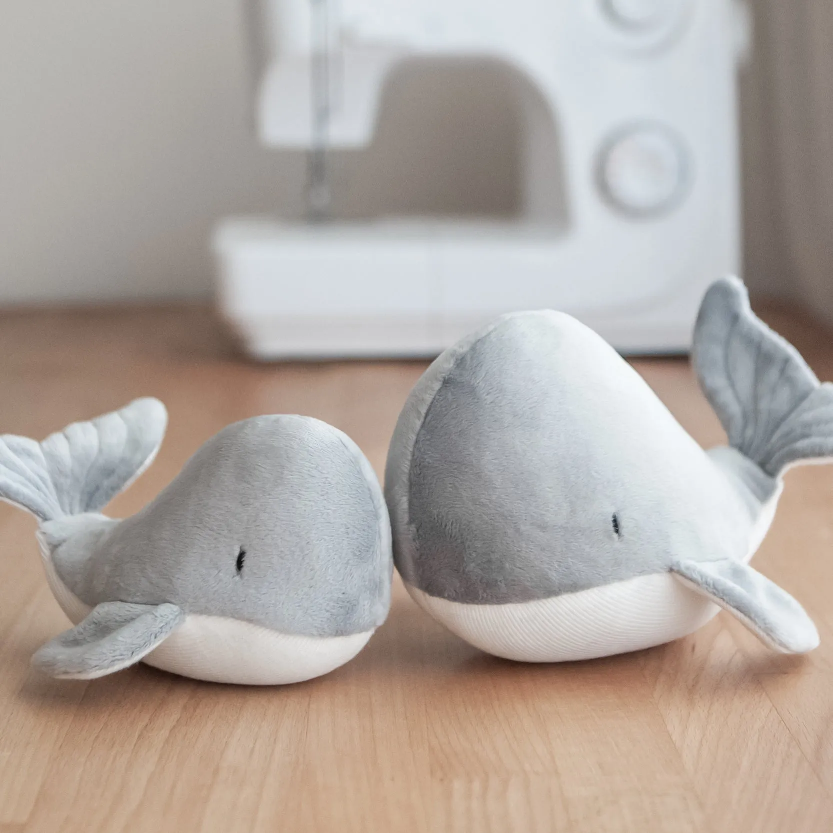 Handmade Plush Toy / Whale / baby room decor