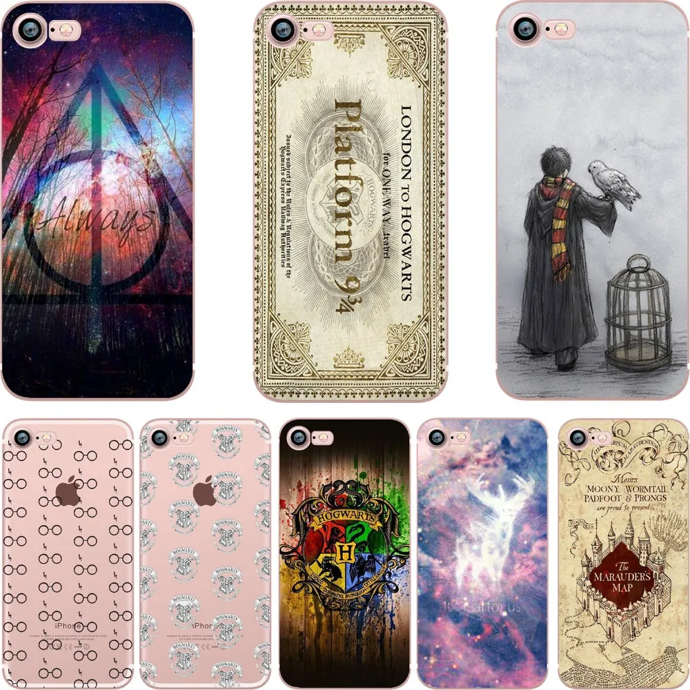 Harry Potter Case for iphone 6 6S 5s SE 7 7plus 6plus 6Splus Soft Silicone TPU Phone Back Cover Capinha Coque