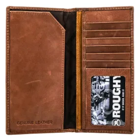 Hooey "Roughy Classic" Roughout Brown Leather Rodeo Wallet - RW001-TNBR