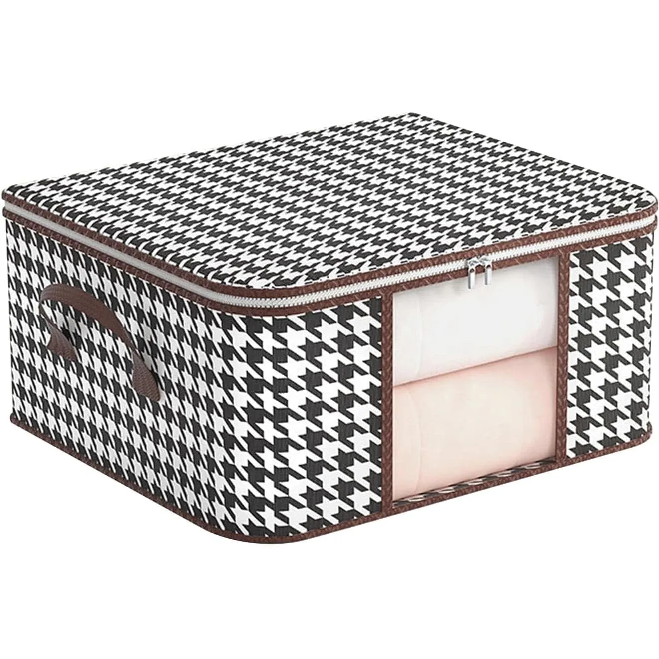 Houndstooth Large Storage Bag