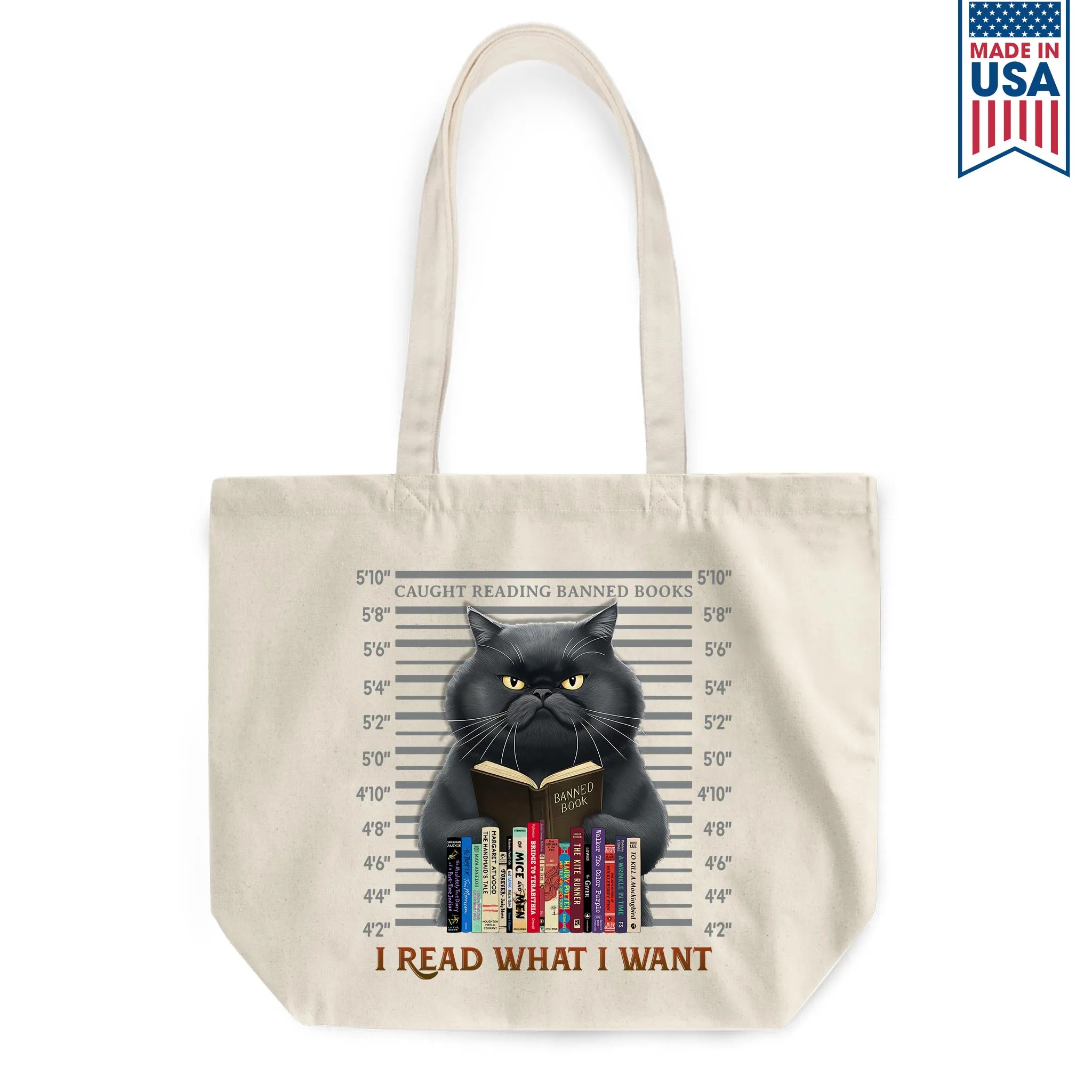 I Read What I Want Banned Book Tote Bag TBW2039