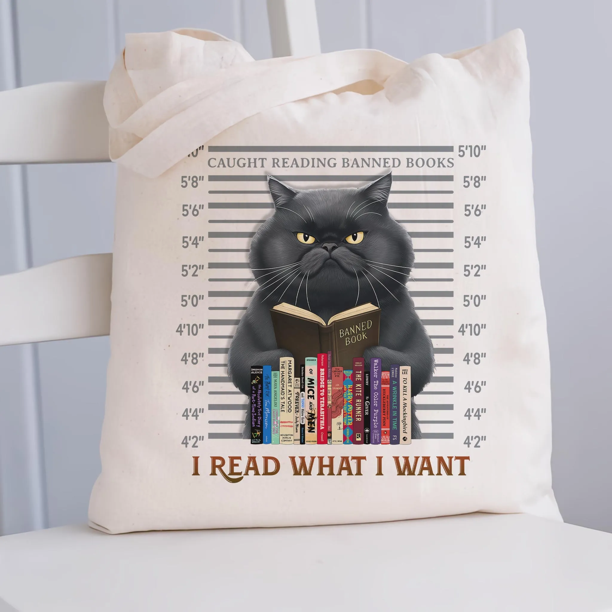 I Read What I Want Banned Book Tote Bag TBW2039