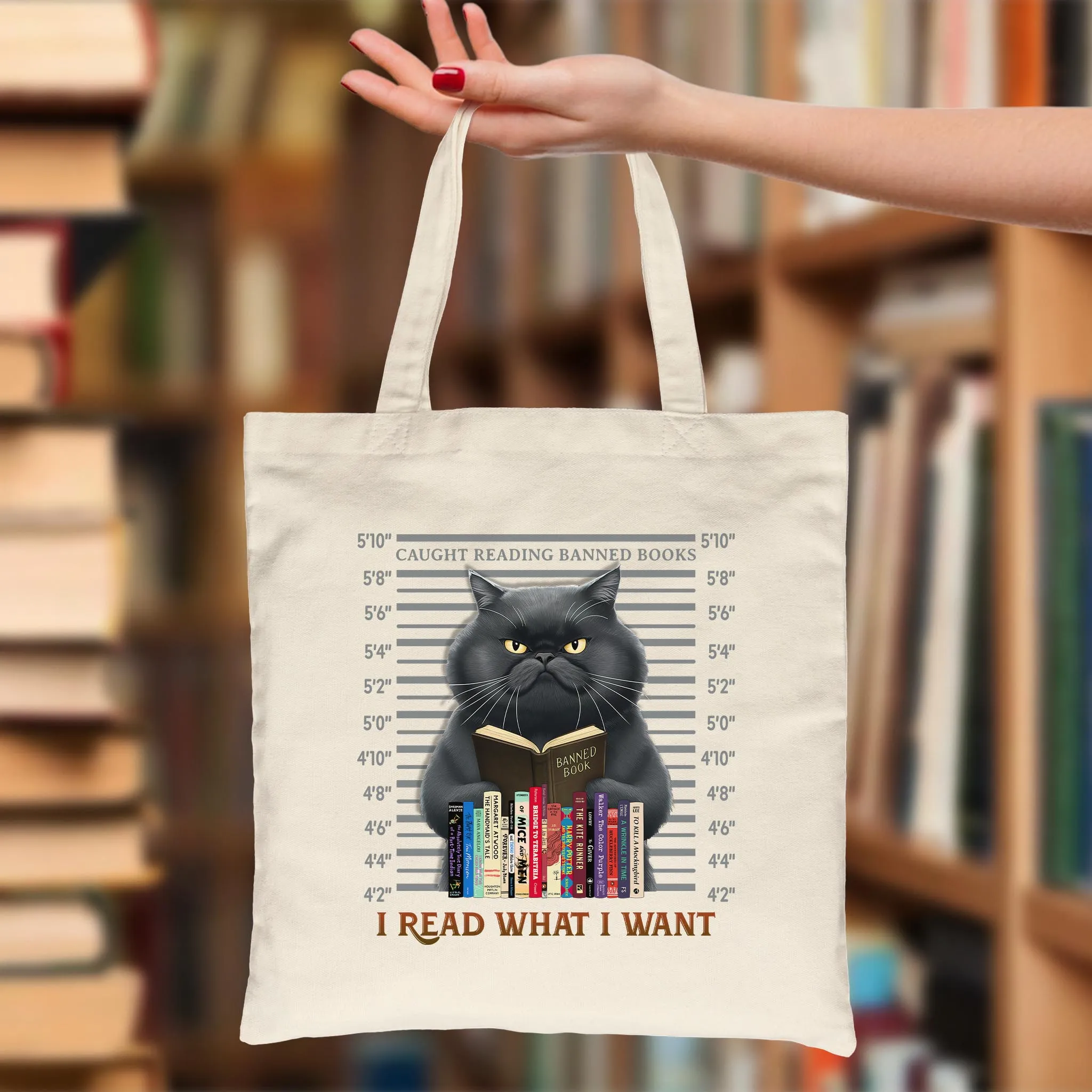 I Read What I Want Banned Book Tote Bag TBW2039