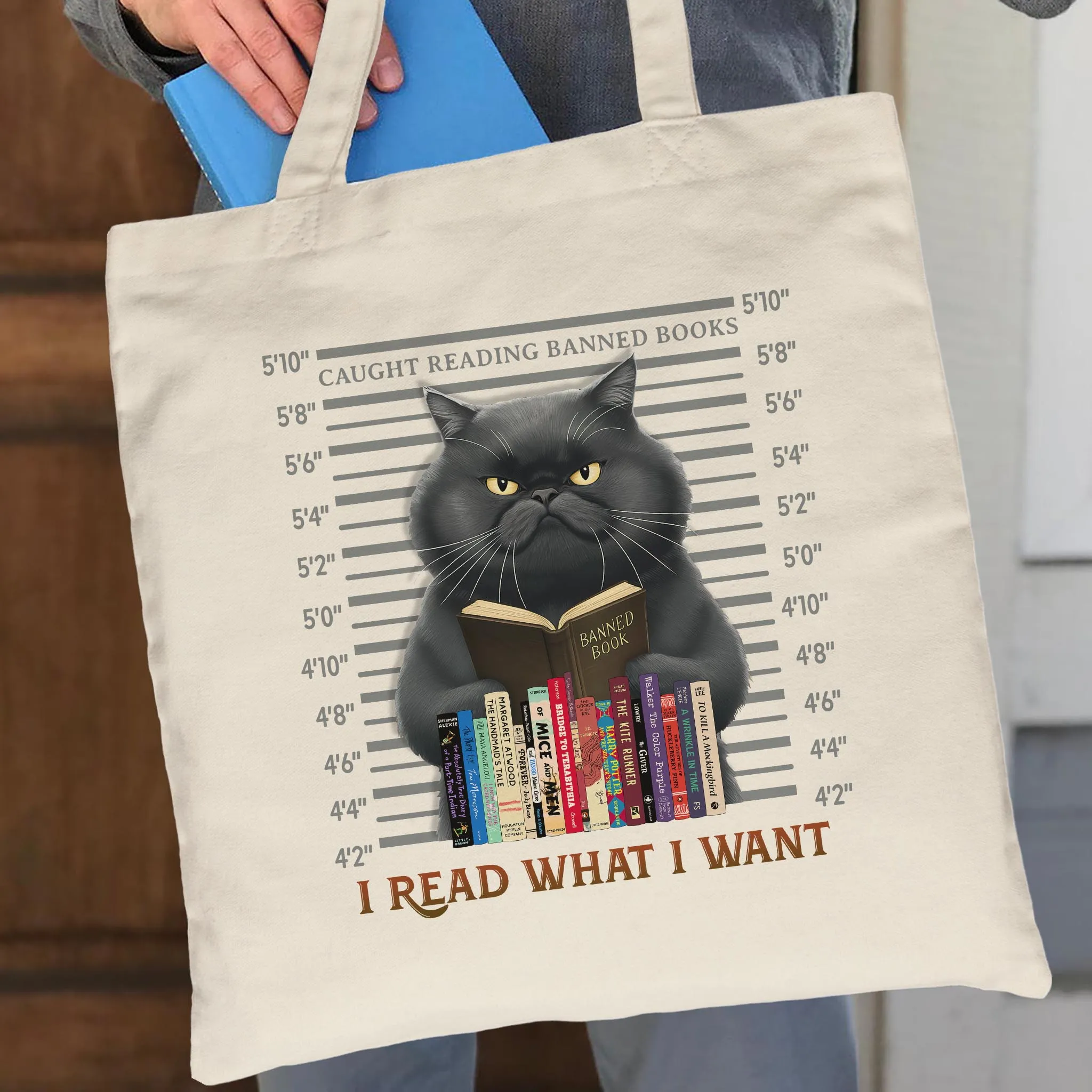 I Read What I Want Banned Book Tote Bag TBW2039