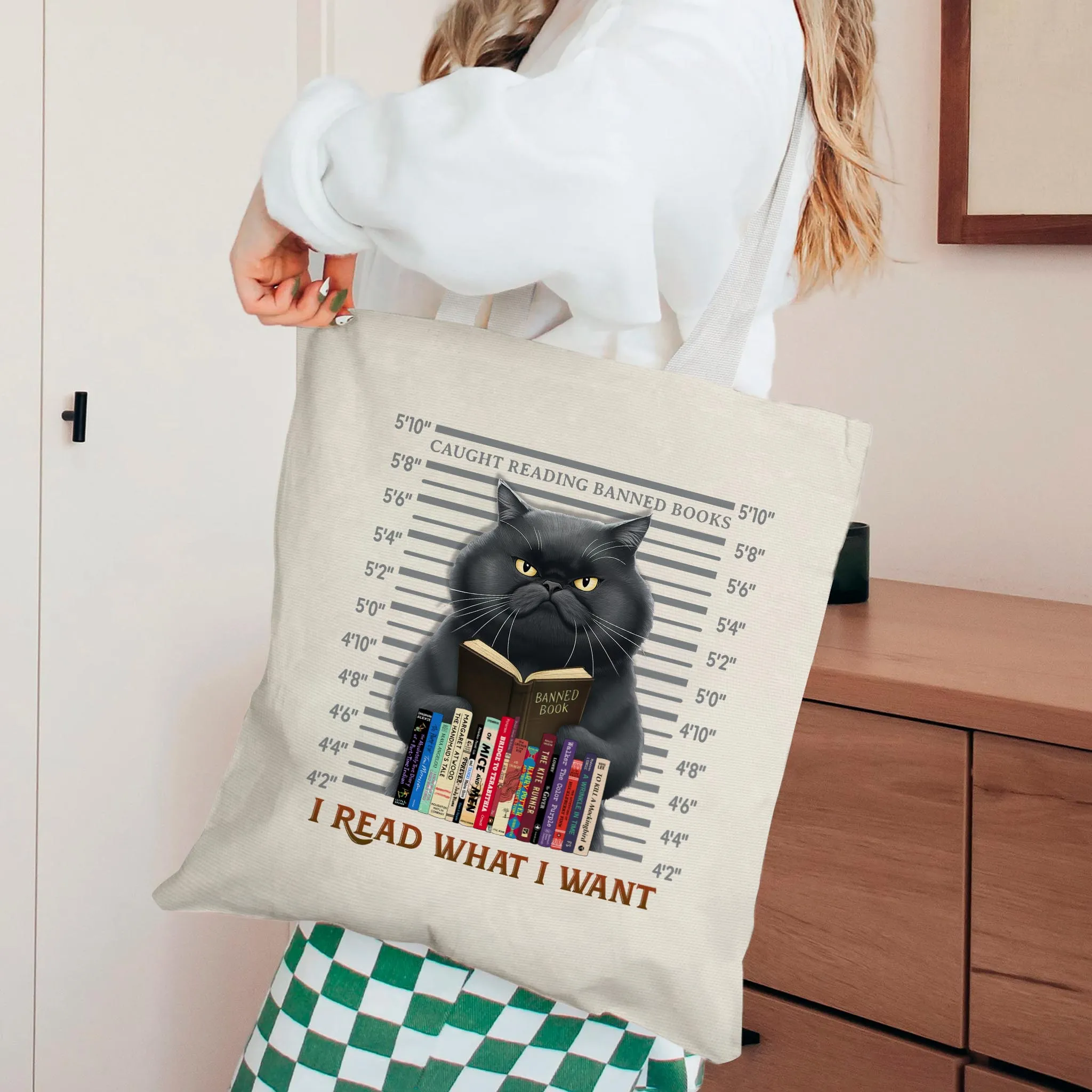 I Read What I Want Banned Book Tote Bag TBW2039