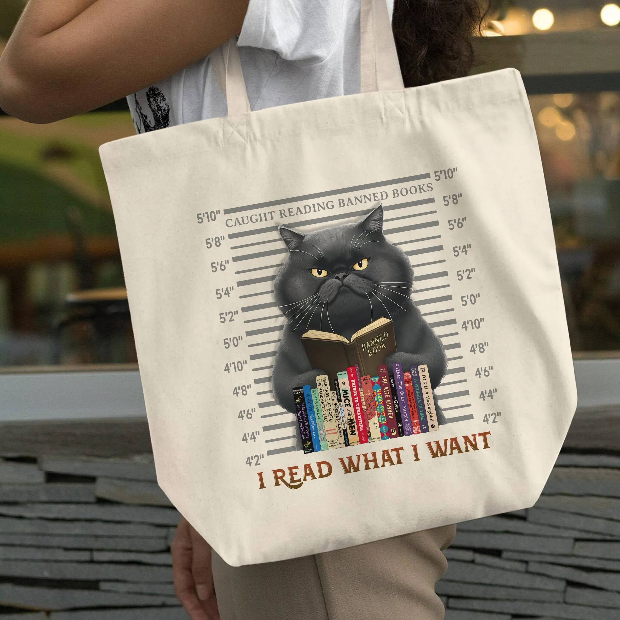 I Read What I Want Banned Book Tote Bag TBW2039