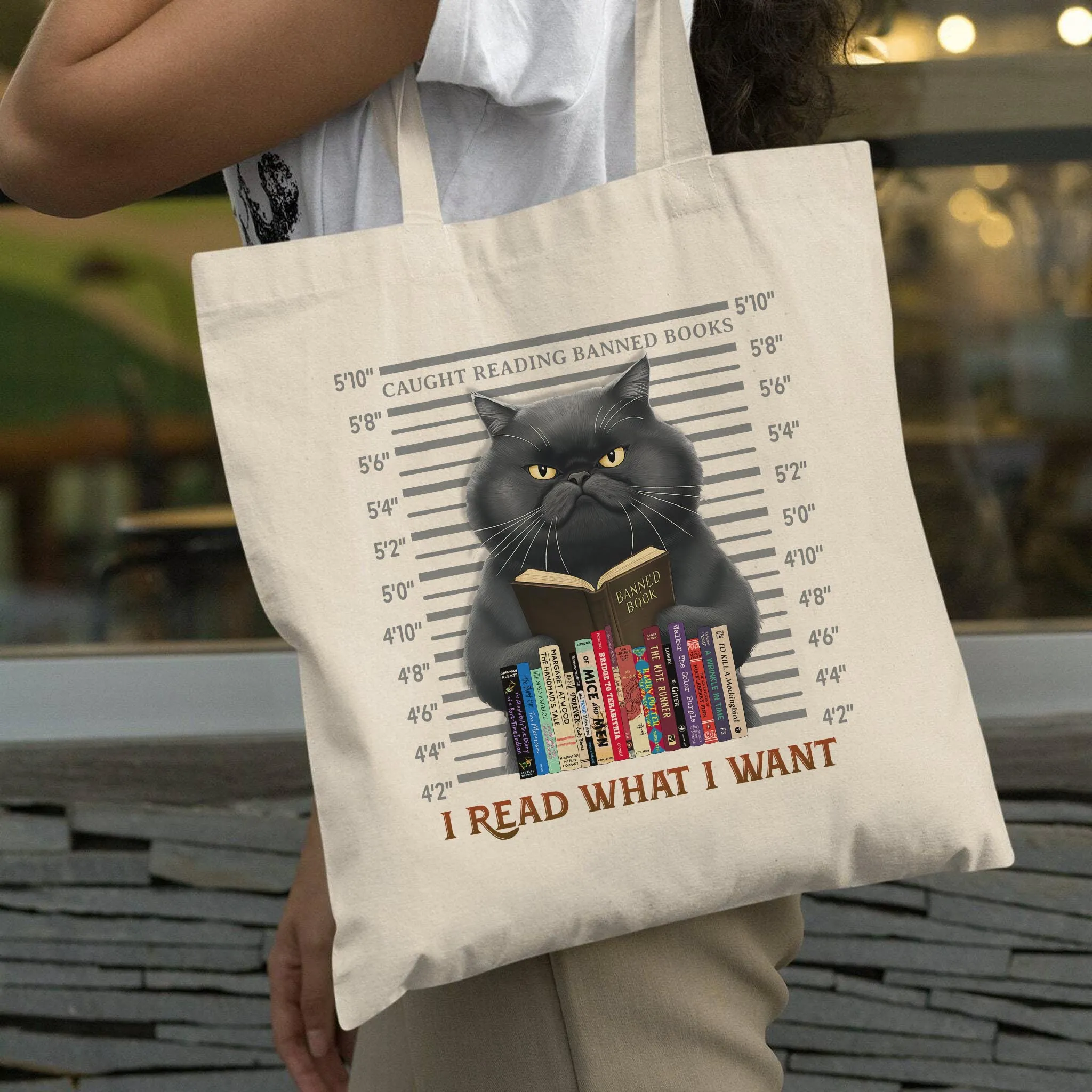 I Read What I Want Banned Book Tote Bag TBW2039