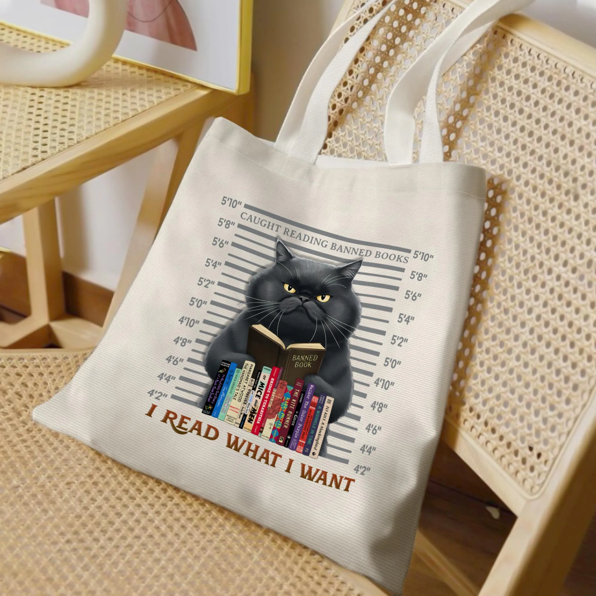 I Read What I Want Banned Book Tote Bag TBW2039