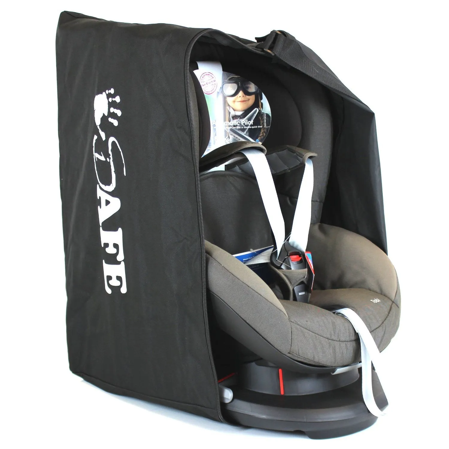 iSafe Universal Carseat Travel / Storage Bag For OBaby Group 1-2-3 High Back Booster Car Seat (Little Cutie)