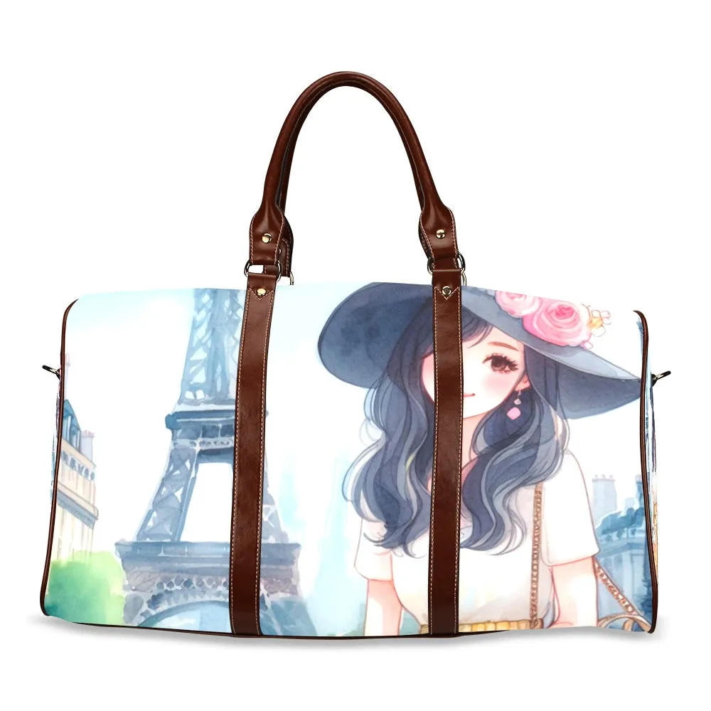 Just a Girl Who Loves Travelling Girl 4 Waterproof Travel Bag/Small (Model 1639)