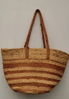 Jute Brown hand bag