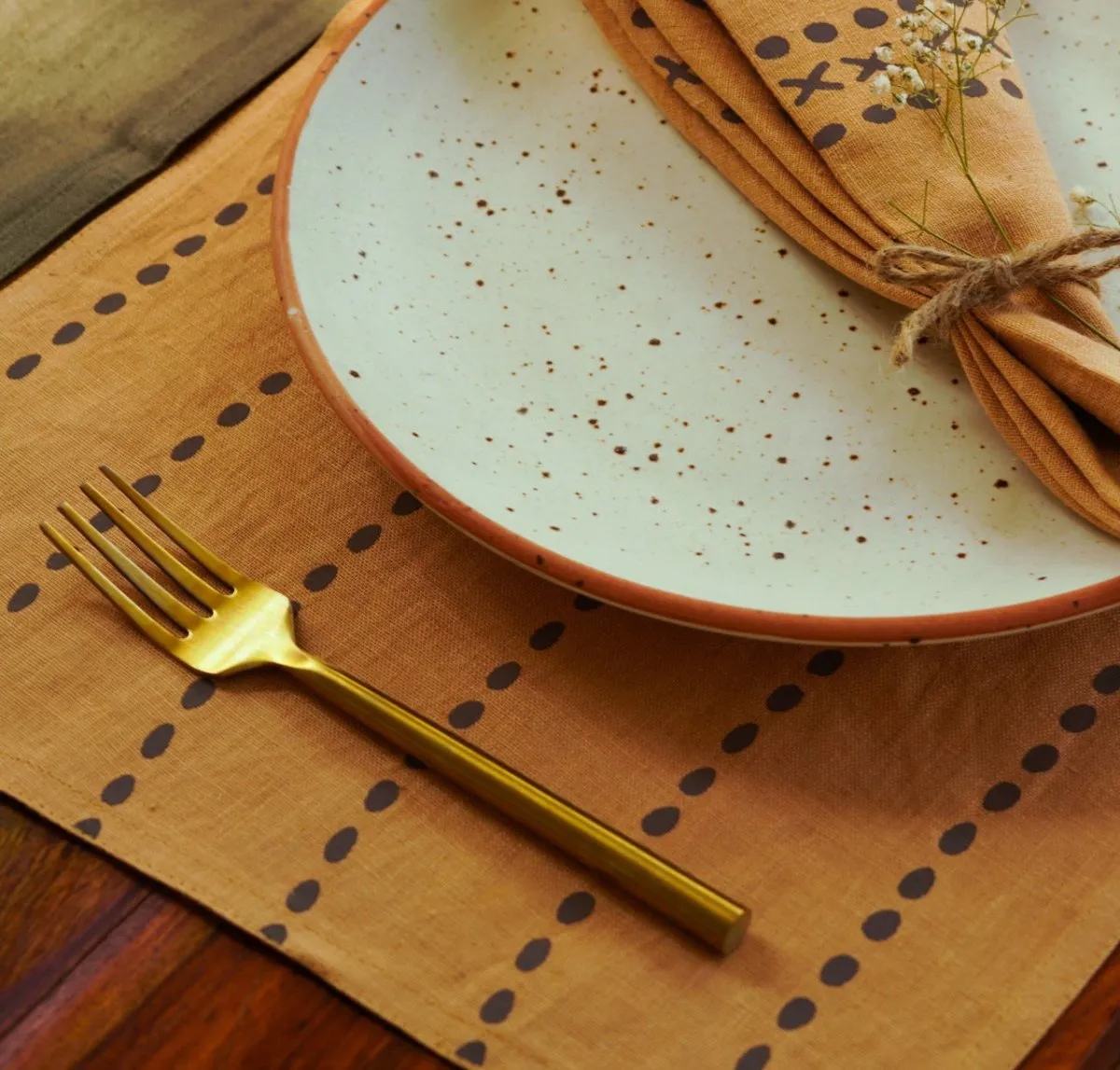 Kaincha Pure Hemp Placemats | Set of 2/4/6