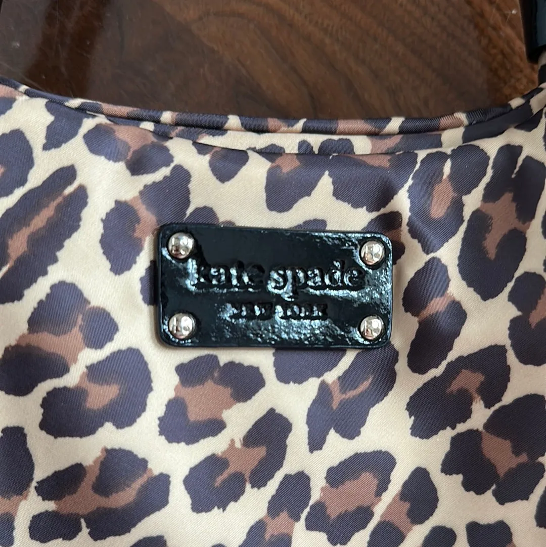 Kate Spade Tote Bag in Leopard and Black Patent