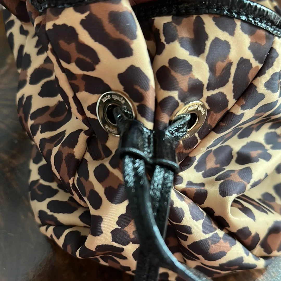 Kate Spade Tote Bag in Leopard and Black Patent