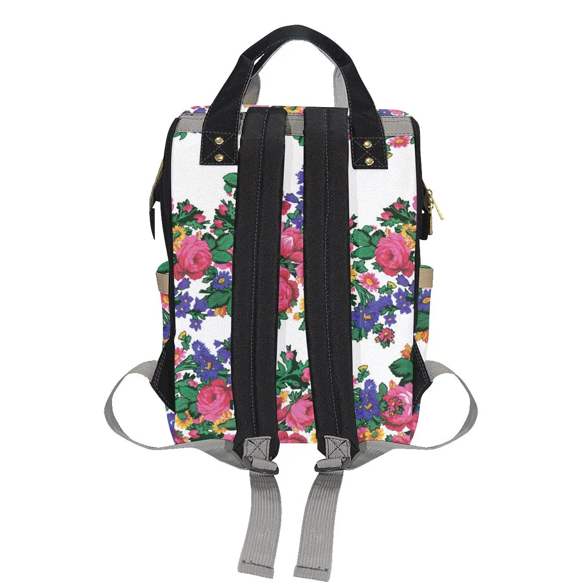 Kokum's Revenge-White Multi-Function Diaper Backpack