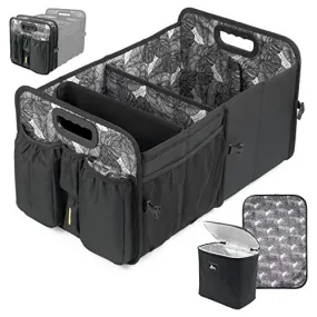 LALUKA Car Trunk Organizer Cooler and Lid Seat Belt Front and Back Bottle