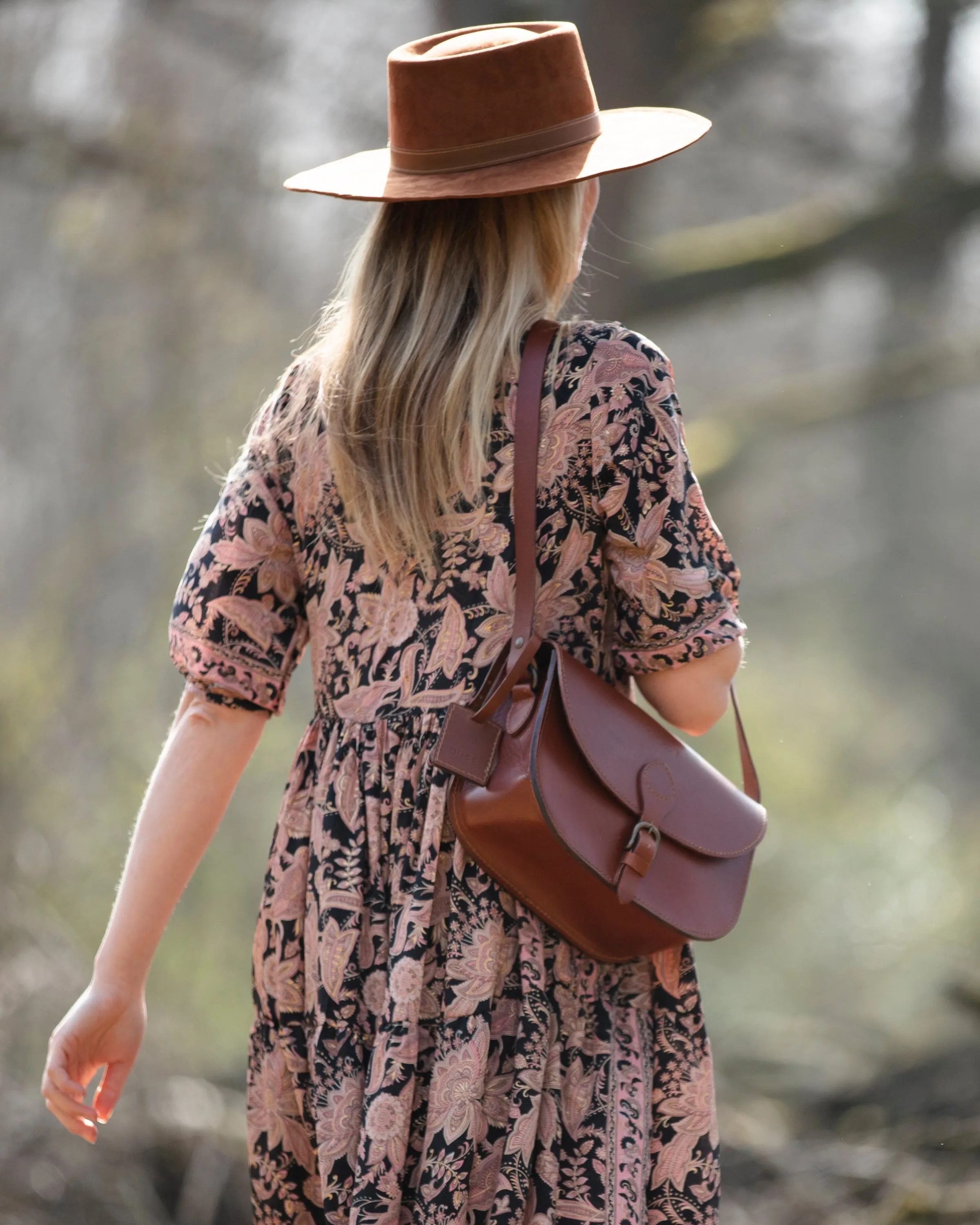 Leather Bag Dark Brown Princeton Collection