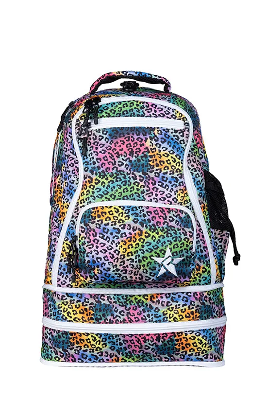 Limited Edition Rainbow Jungle Baby Dream Bag with White Zipper