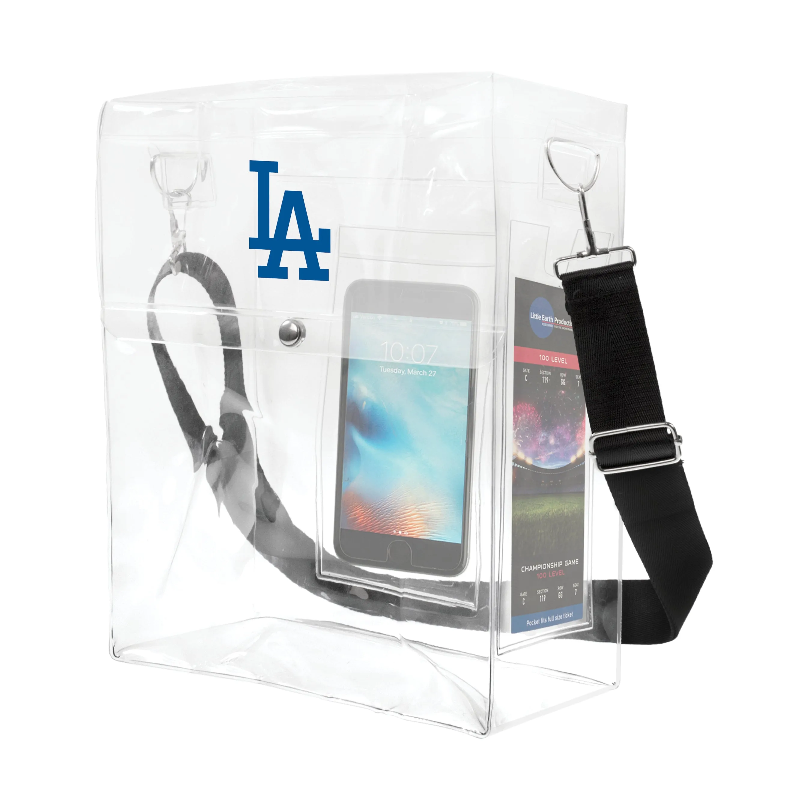 Los Angeles Dodgers Clear Ticket Satchel