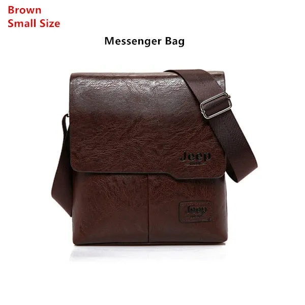 Man's Bag 2PC/Set Men Leather Messenger Shoulder Bags Business Crossbody Casual Bags Famous Brand Male Drop Shipping