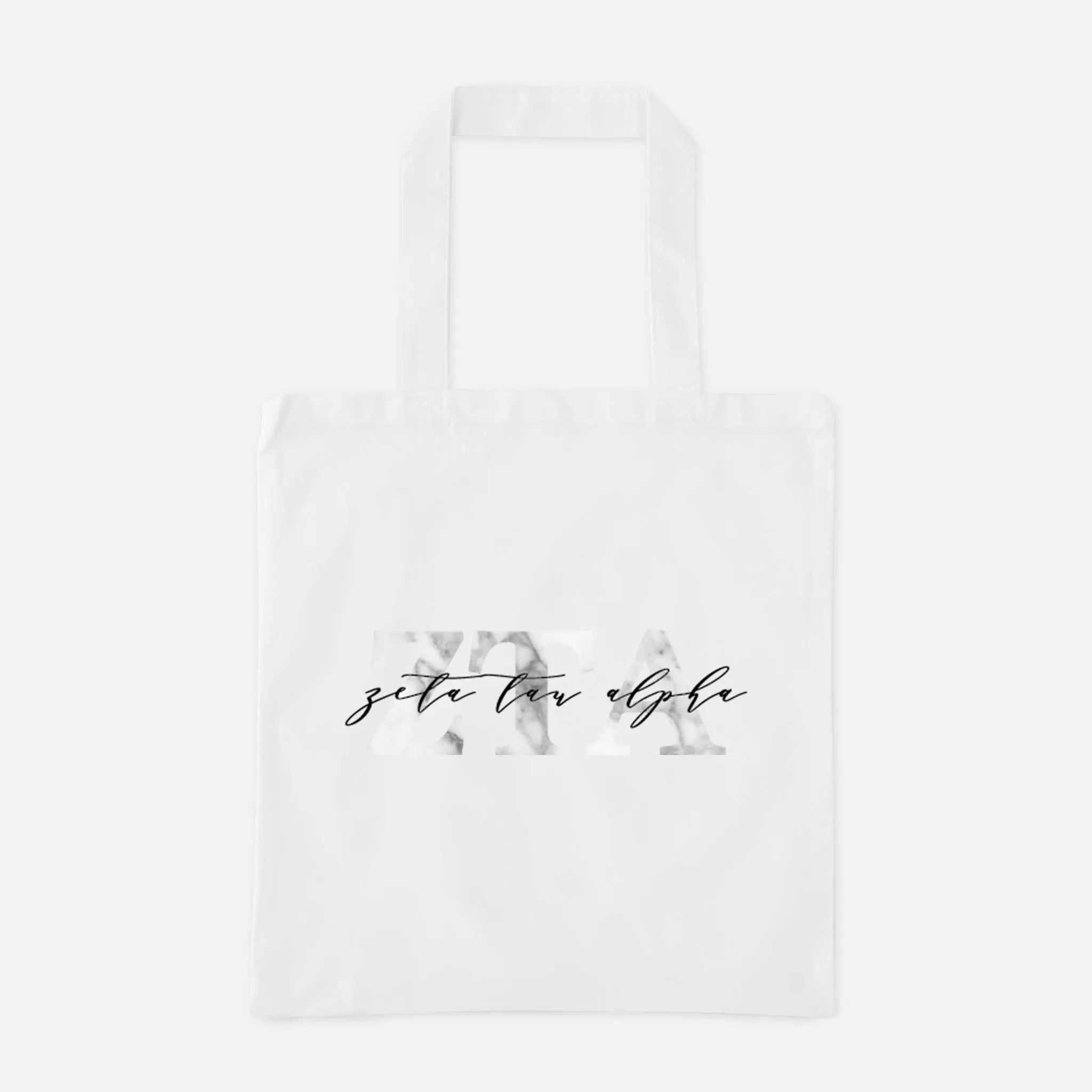 Marble Greek Letters Tote