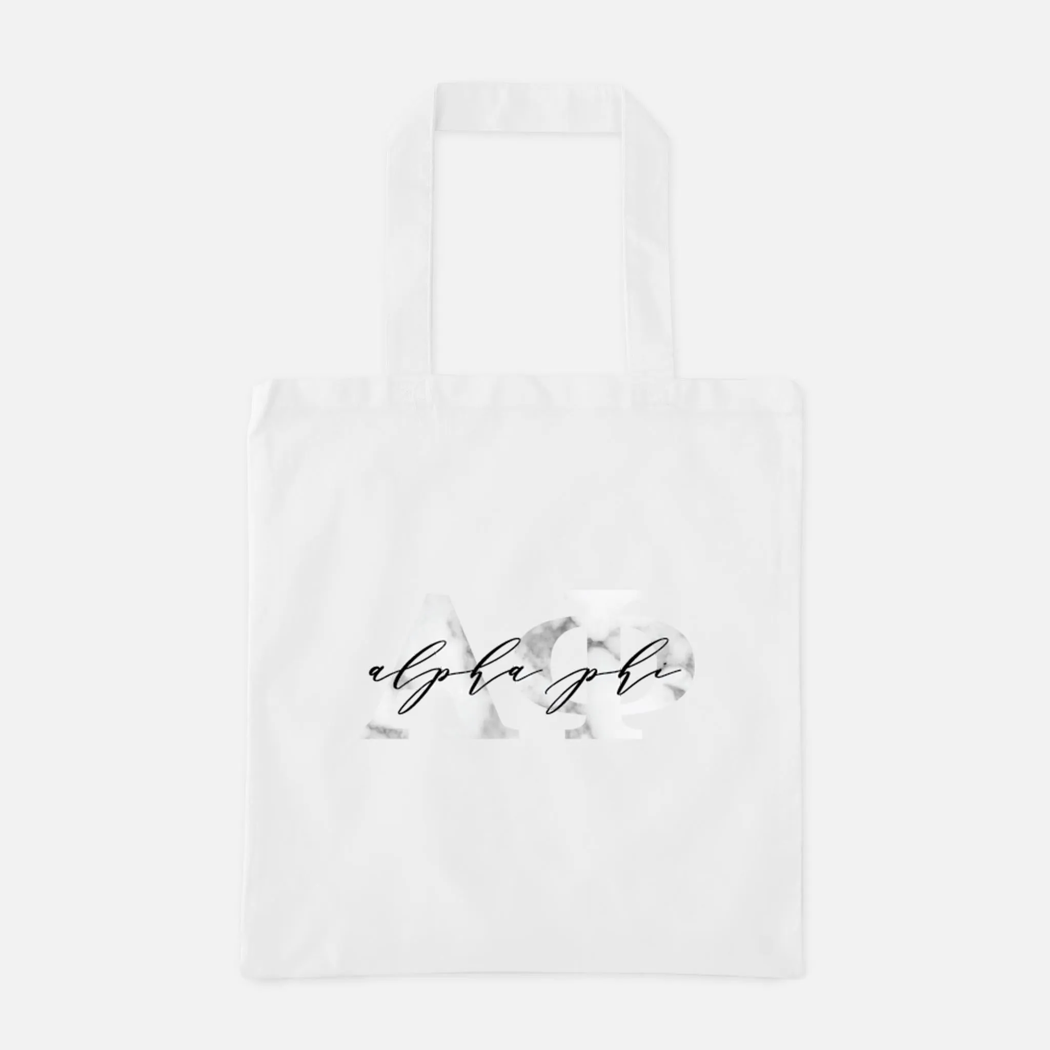 Marble Greek Letters Tote