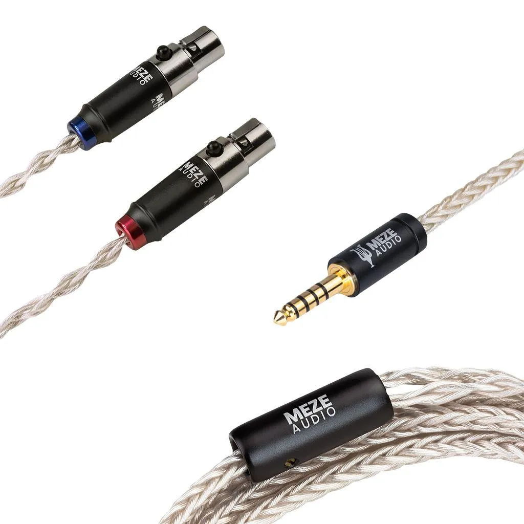 Meze Audio Silver PCUHD 4-Pin Mini-XLR Replacement Cable