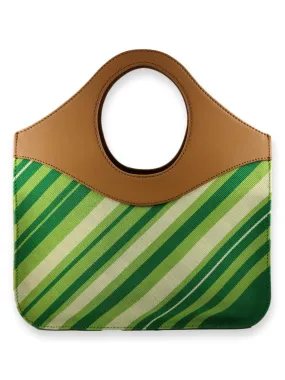 O-Handle Handbag - Leafy Greens