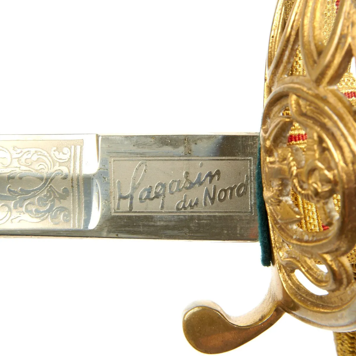 Original Danish Naval Officer Sword with Commission Signed by King Frederick IX