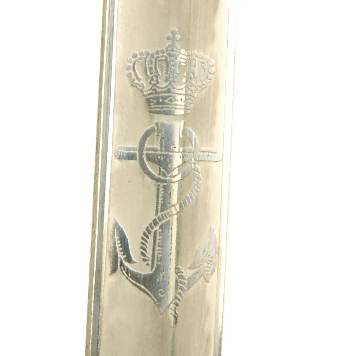 Original Danish Naval Officer Sword with Commission Signed by King Frederick IX