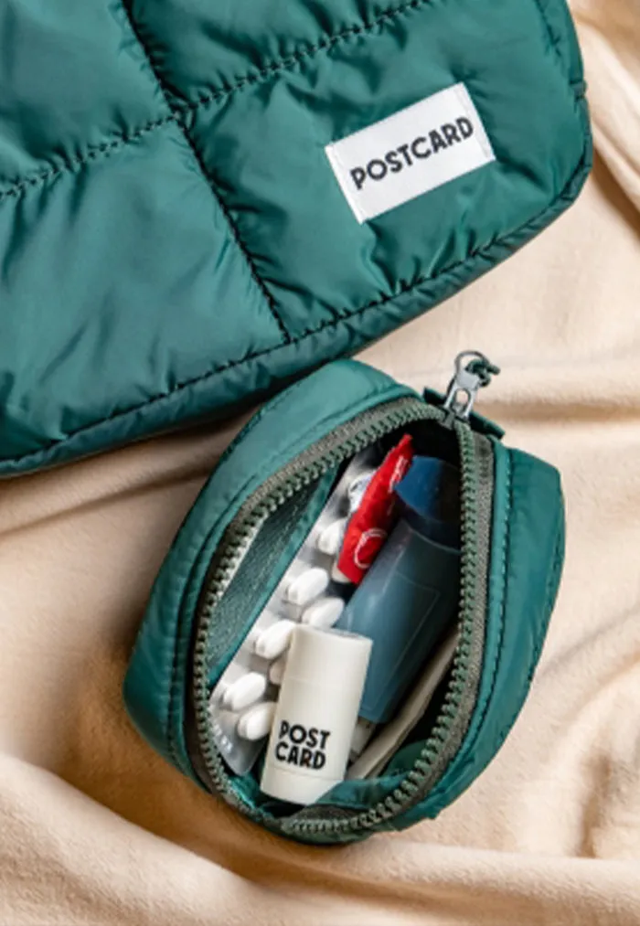 POSTCARD Travel Pouch - Forest Green