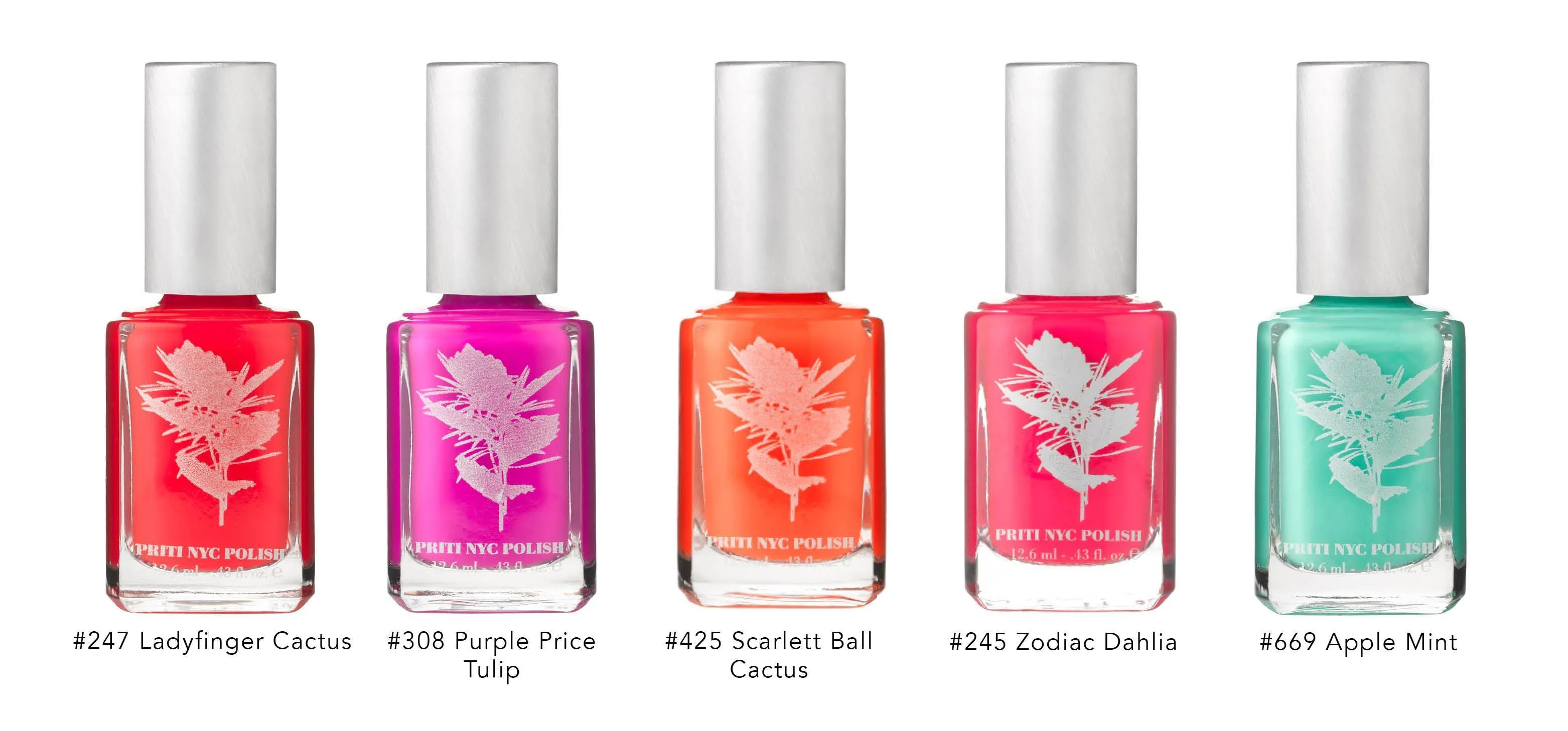 PRITINYC Summer brights vegan nail polish collection