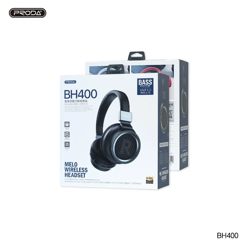 PRODA PD-BH400 MELO WIRELESS HEADPHONE - Black