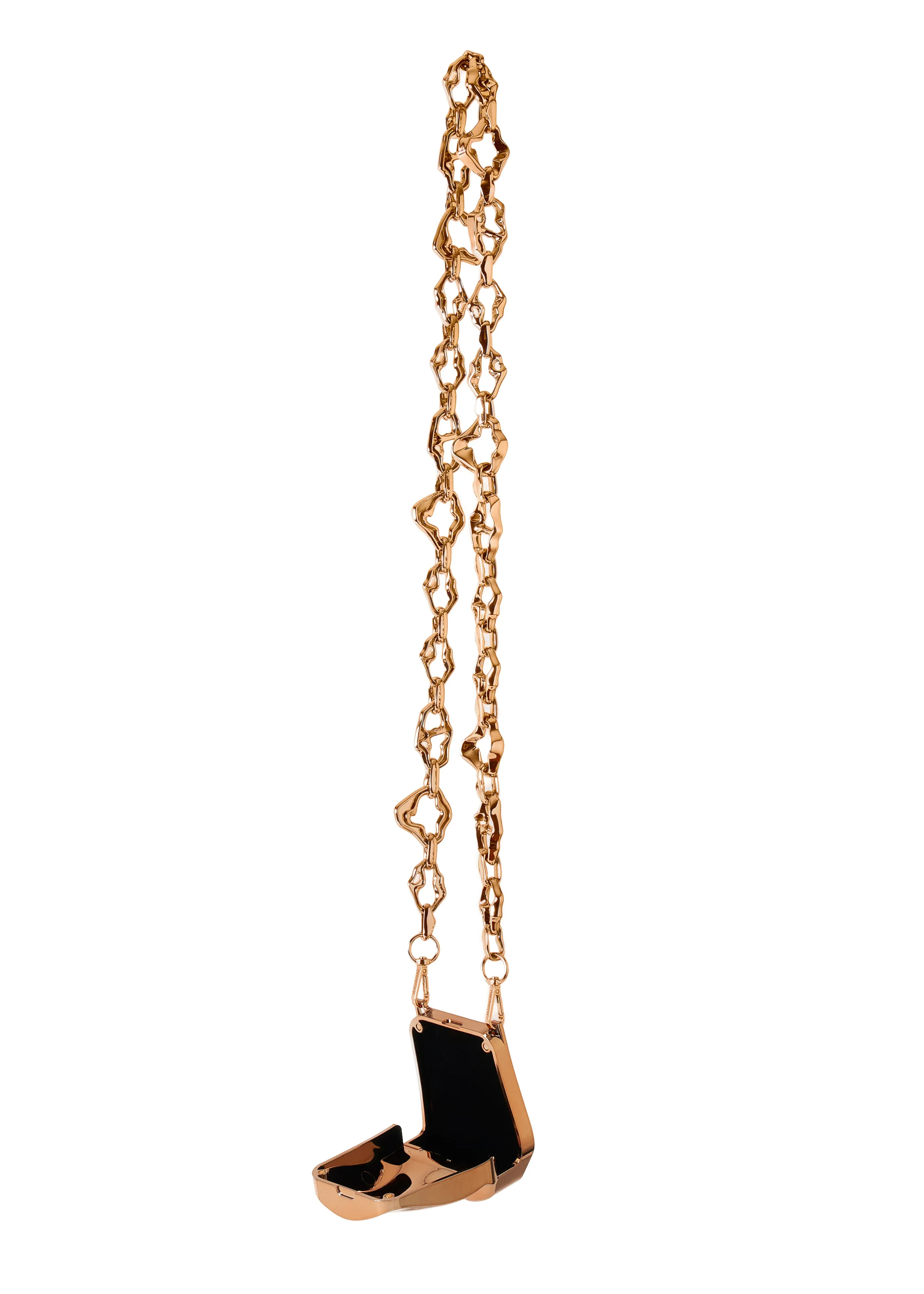 Published By Coin Purse Wavy Chain in Rose Bronze