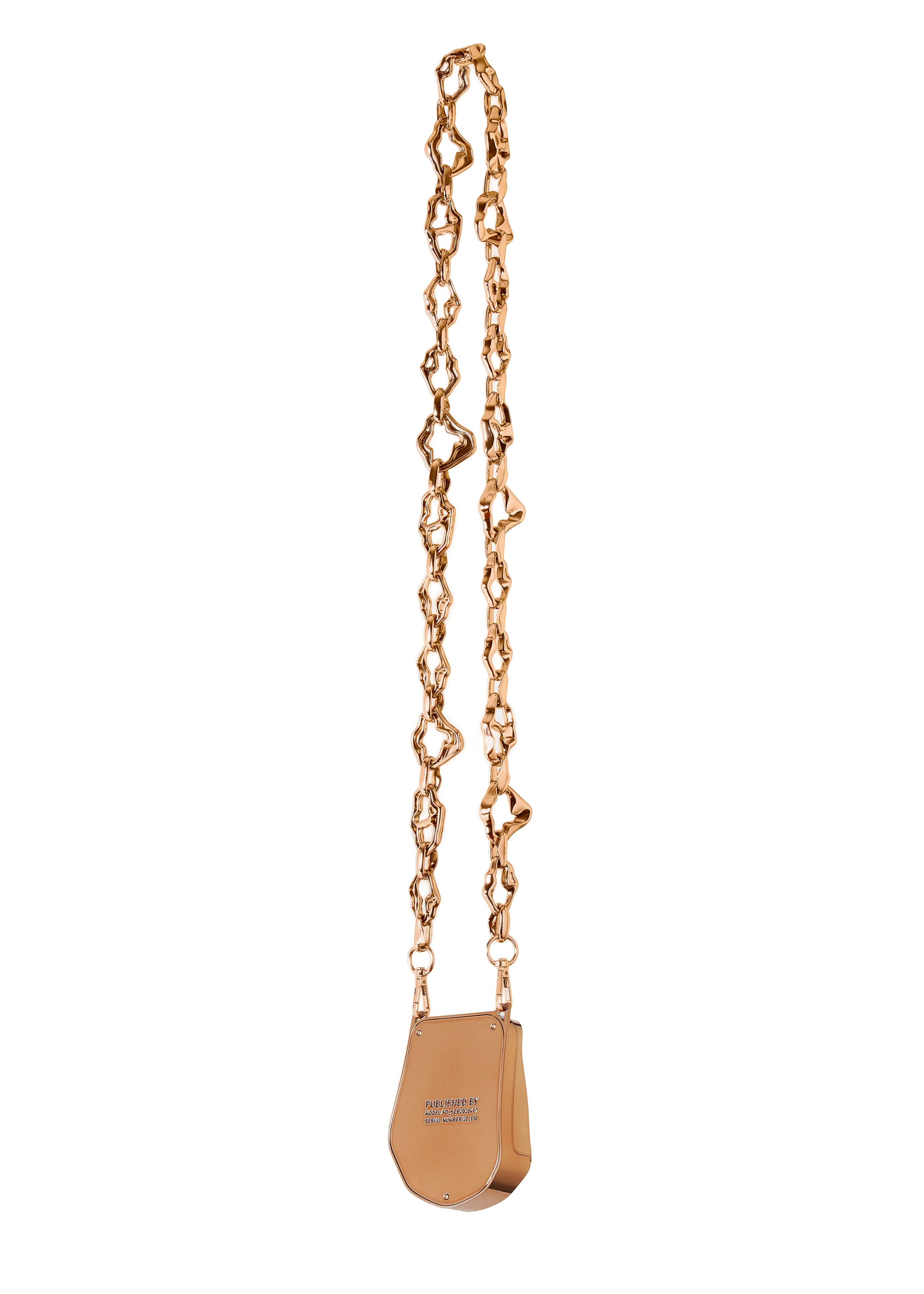 Published By Coin Purse Wavy Chain in Rose Bronze