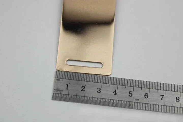 Rectangle Purse Label 1/10pcs Bag Hardware Charm Light Gold Handmade Purse Handbag Making Metal Decoration 120mm 4 3/4" Wholesale Supplies