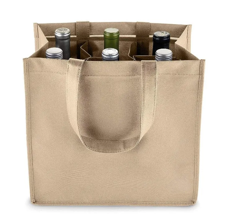 Reusable 6 Bottle Wine Bag