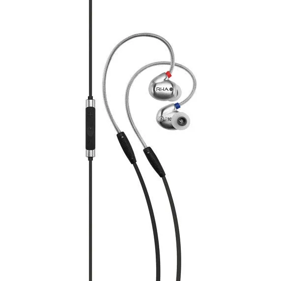 RHA T10i High Fidelity, Noise Isolating In-Ear Headphone with Remote and Microphone