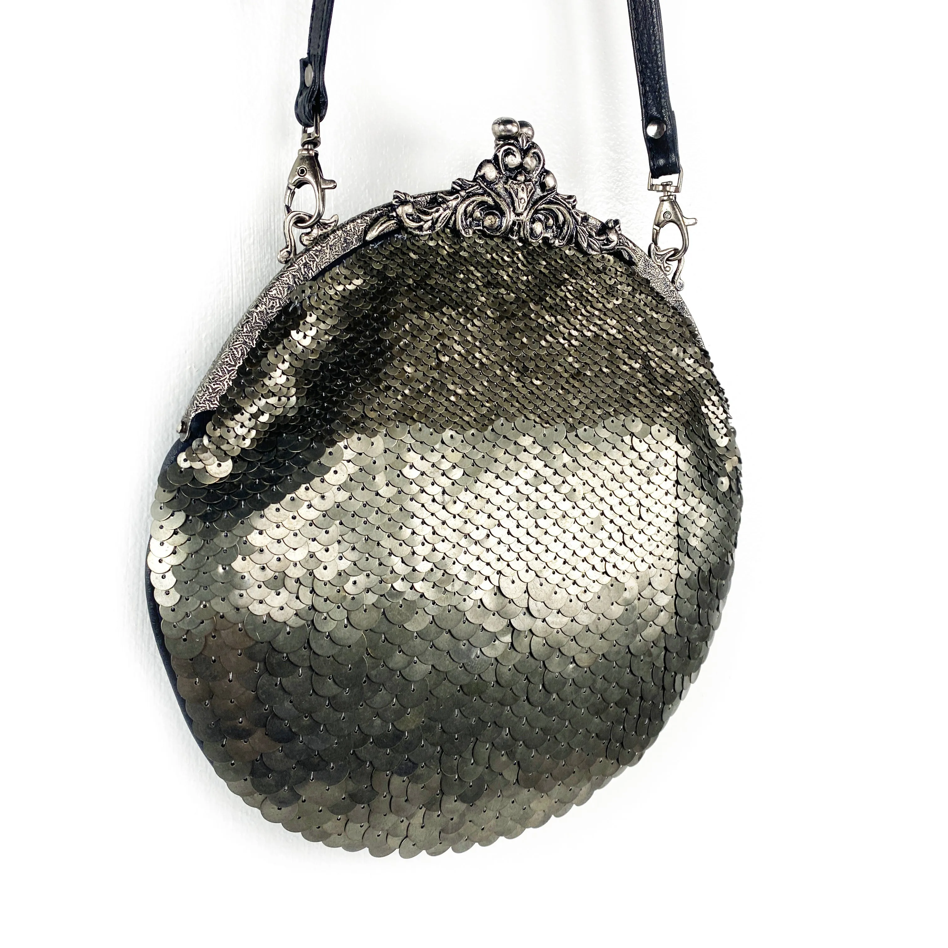 Ricki Designs Bag: Gunmetal Sequins ACP464