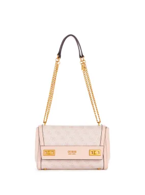 Rose Pink Katey Logo Shoulder Bag