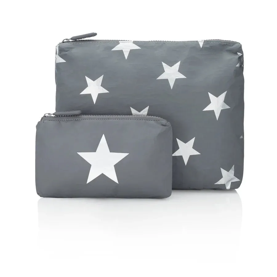 SET OF 2 PACK SILVER STARS