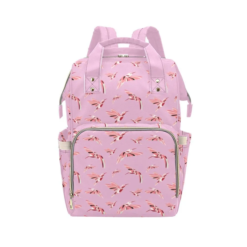 Strawberry Pink Multi-Function Diaper Backpack/Diaper Bag