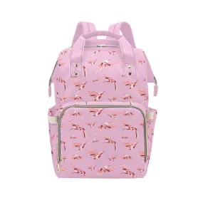 Strawberry Pink Multi-Function Diaper Backpack/Diaper Bag