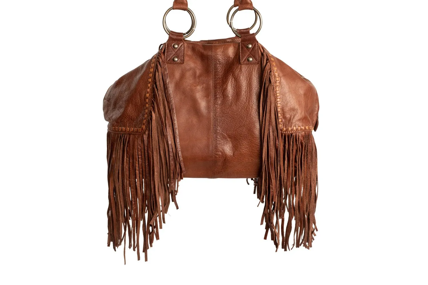 STS Ranchwear Womens Indie Carmen Walnut Buffalo Leather Handbag Bag