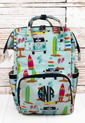 Surf Boards Diaper Bag BackPack