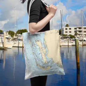 The Sanibel and Pine Island Lined Canvas Tote Bag