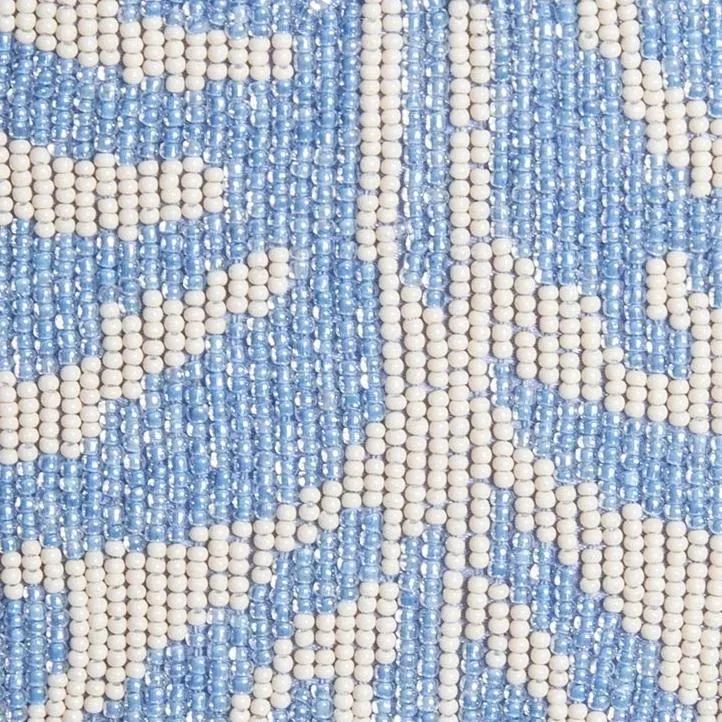 TOMMY BEADED BAG | LIGHT BLUE CREAM