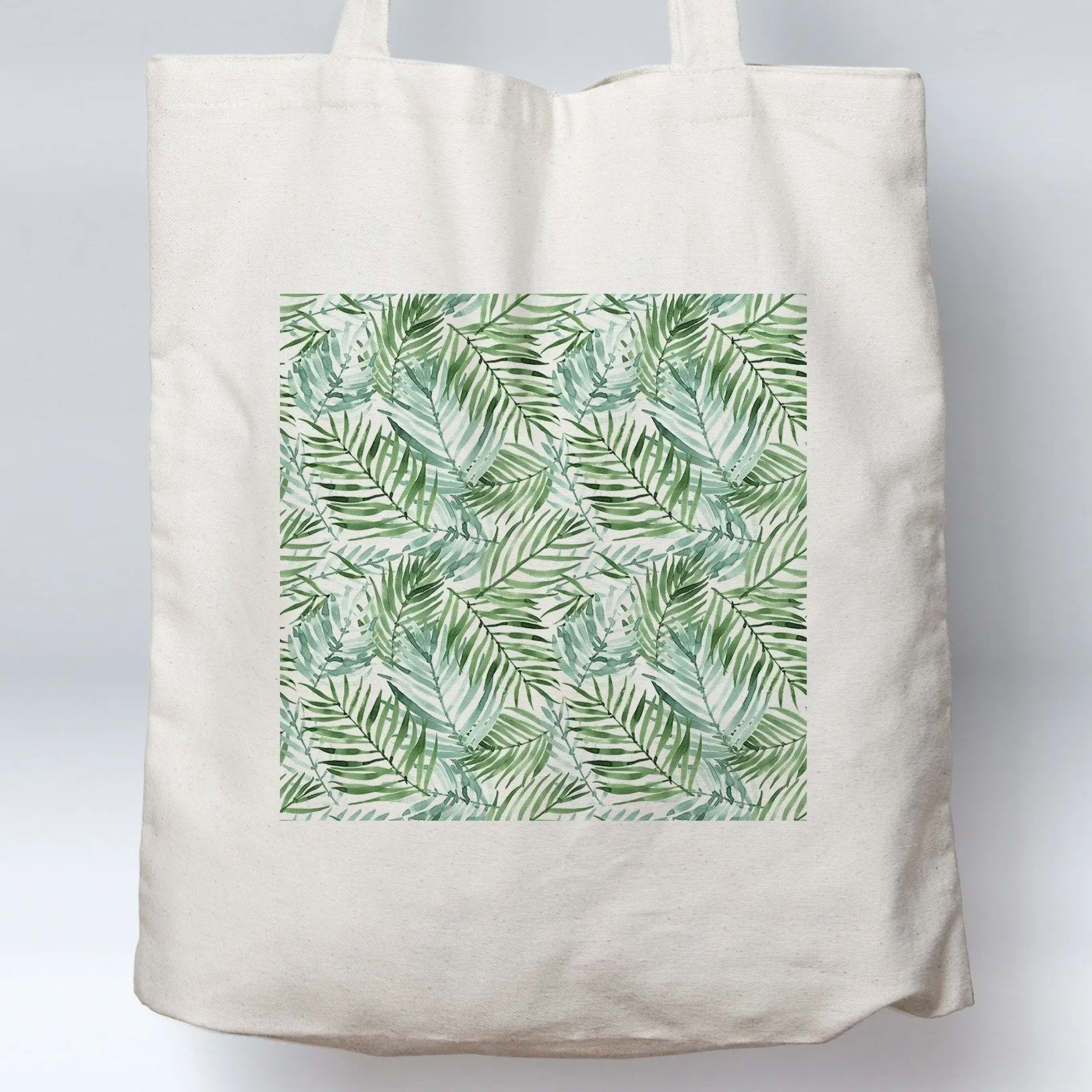 Tropical Palm Leaves Beach Tote