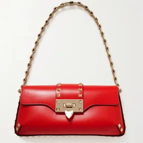 VALENTINO Rockstud leather shoulder bag